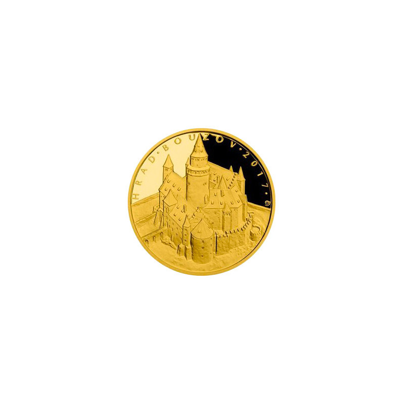 Zlatá mince 1/2 Oz 5000 Kč Hrad Bouzov 2017 Proof