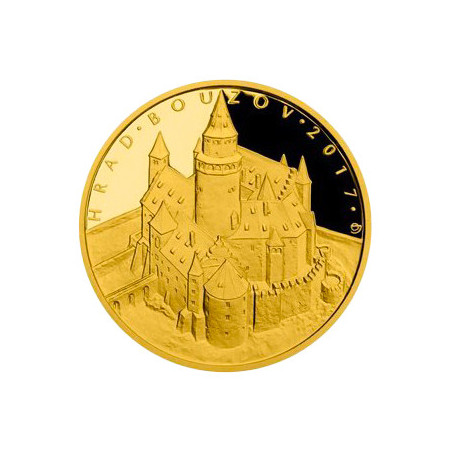 Zlatá mince 1/2 Oz 5000 Kč Hrad Bouzov 2017 Proof