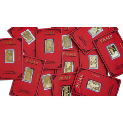 PAMP Lunar series II 2012-2023 sada zlatých slitků 12 x 5 g