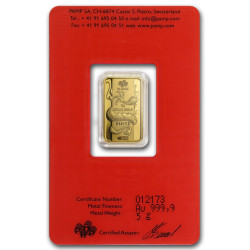 PAMP Lunar series II 2012-2023 sada zlatých slitků 12 x 5 g