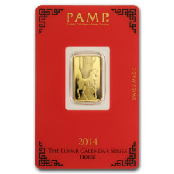 PAMP Lunar series II 2012-2023 sada zlatých slitků 12 x 5 g