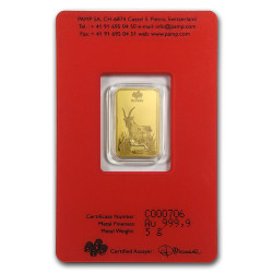 PAMP Lunar series II 2012-2023 sada zlatých slitků 12 x 5 g