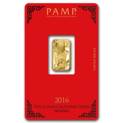 PAMP Lunar series II 2012-2023 sada zlatých slitků 12 x 5 g