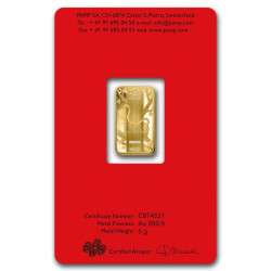 PAMP Lunar series II 2012-2023 sada zlatých slitků 12 x 5 g