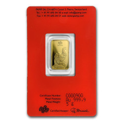 PAMP Lunar series II 2012-2023 sada zlatých slitků 12 x 5 g