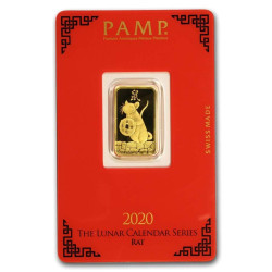 PAMP Lunar series II 2012-2023 sada zlatých slitků 12 x 5 g