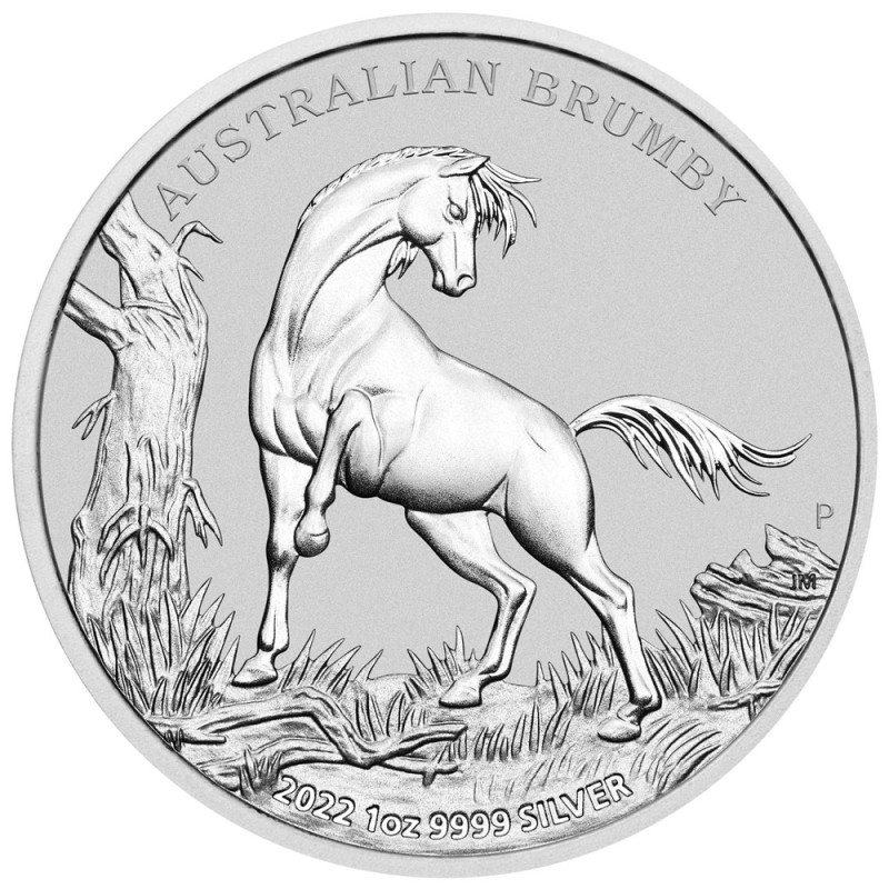 Stříbrná mince 1 Oz Australian Brumby Horse 2022