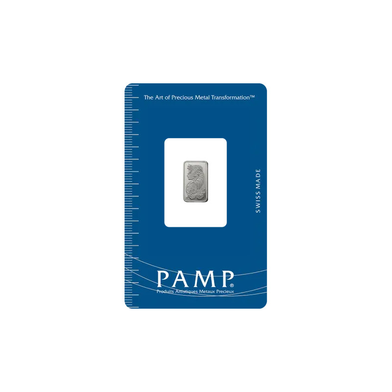 Platinový slitek 1 g PAMP