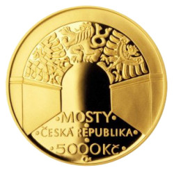 Zlatá mince 1/2 Oz Negrelliho viadukt v Praze 2012 Proof