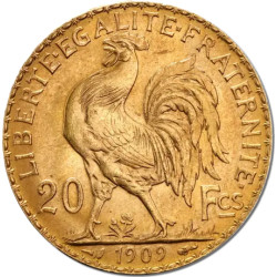 Zlatá mince 20 Frank Marianne Rooster - Kohout různé roky (1899-1914)