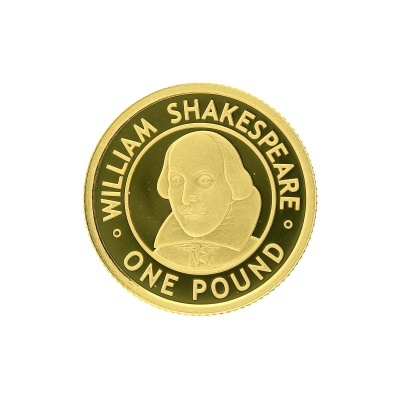 Zlatá mince 1/25 Oz William Shakespeare 2006