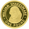Zlatá mince 1/25 Oz William Shakespeare 2006