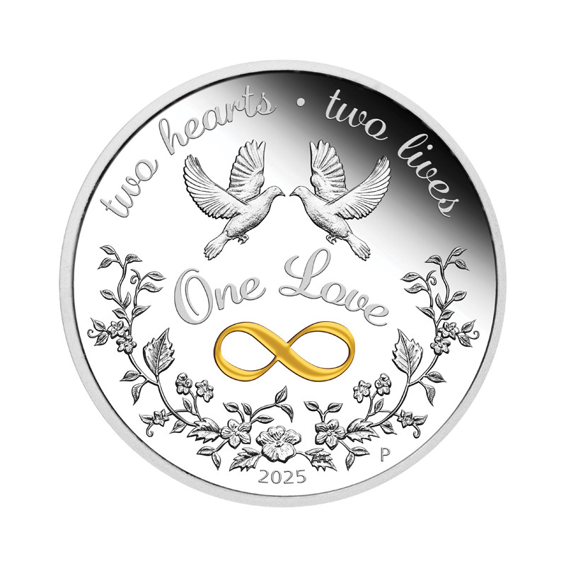 Stříbrná mince 1 Oz One Love 2025 Proof
