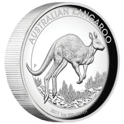 Sada stříbrných mincí 3 x 1 Oz Australian High Relief Proof 2017
