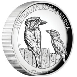 Sada stříbrných mincí 3 x 1 Oz Australian High Relief Proof 2017
