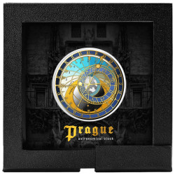 Stříbrná mince 1 Oz Prague City Hall Clocks - Staroměstský orloj 2025 Proof
