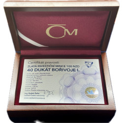 Zlatá mince 40 Dukát Bořivoje I. 2013 Standard
