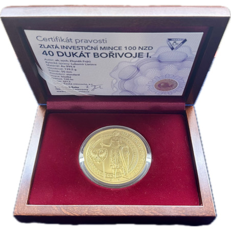 Zlatá mince 40 Dukát Bořivoje I. 2013 Standard