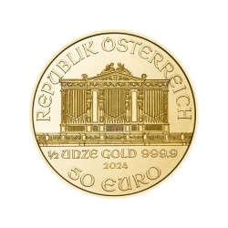 Zlatá mince 1/2 Oz Wiener Philharmoniker různé roky