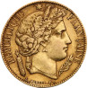 Zlatá mince 20 Frank Francie Ceres různé roky (1848-1852)