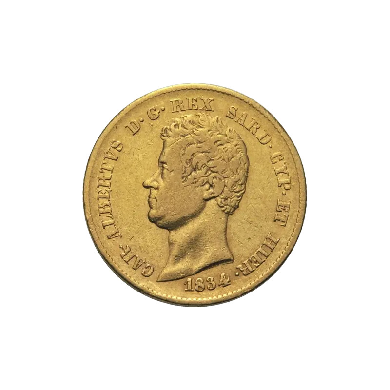 Zlatá mince 20 Lira Itálie Sardinia Charles Albert různé roky (1831-1849)