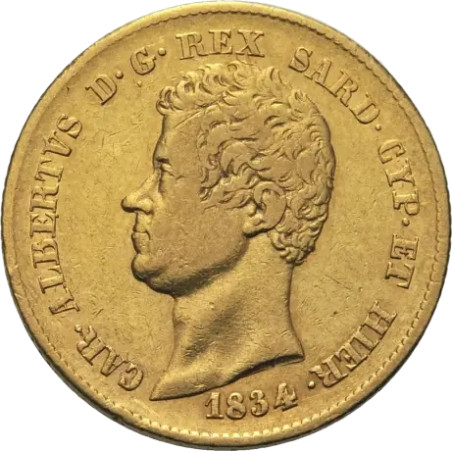 Zlatá mince 20 Lira Itálie Sardinia Charles Albert různé roky (1831-1849)
