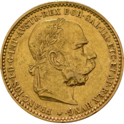 Zlatá mince 10 Korun Františka Josefa I. různé roky (1892-1911)