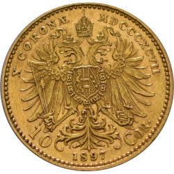 Zlatá mince 10 Korun Františka Josefa I. různé roky (1892-1911)