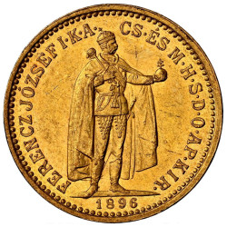 Zlatá mince 10 Korun Maďarsko různé roky (1892-1915)