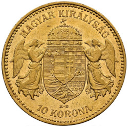 Zlatá mince 10 Korun Maďarsko různé roky (1892-1915)