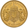 Zlatá mince 10 Korun Maďarsko různé roky (1892-1915)