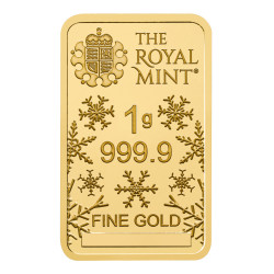 Zlatý slitek 1 g Merry Christmas