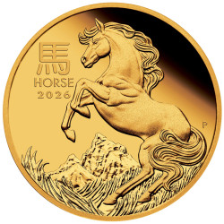 Zlatá mince 1 Oz Lunar Series III Year of the Horse 2026 Proof