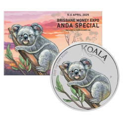 Stříbrná mince 1 Oz Australian Koala ANDA Money Expo 2025