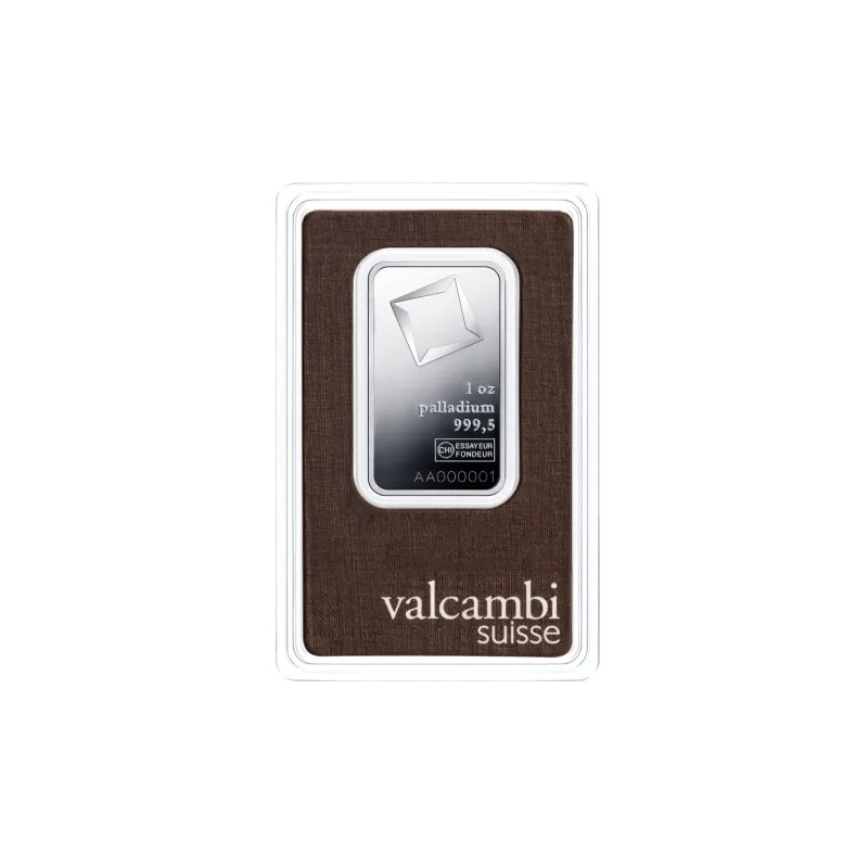 Palladiový slitek 1 Oz Valcambi