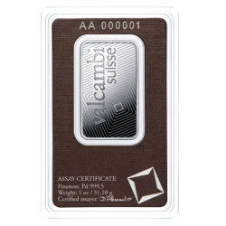 Palladiový slitek 1 Oz Valcambi