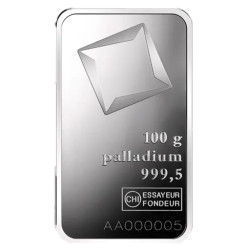 Palladiový slitek 100 g Valcambi