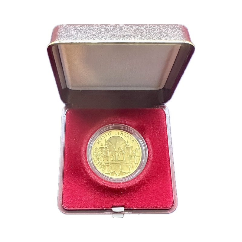 Zlatá mince 1/2 Oz 5000 Kč Městská památková rezervace Jihlava 2021 Proof