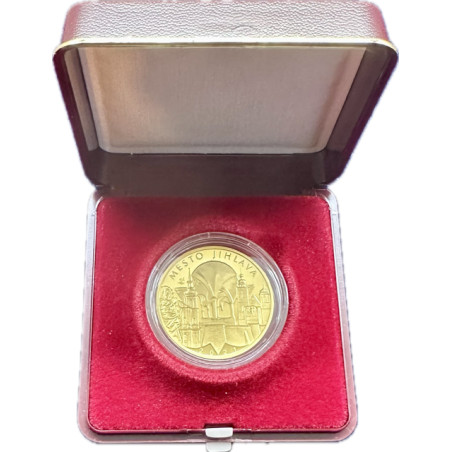 Zlatá mince 1/2 Oz 5000 Kč Městská památková rezervace Jihlava 2021 Proof