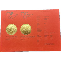 Zlatá mince 1/2 Oz 5000 Kč Městská památková rezervace Cheb 2021 Proof