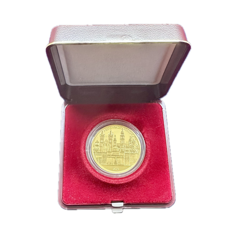 Zlatá mince 1/2 Oz 5000 Kč Městská památková rezervace Hradec Králové 2023 Proof