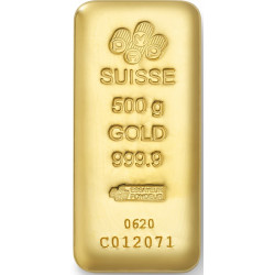 Zlatý slitek 500 g PAMP