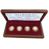 Sada zlatých medailí 4 x 1/10 Oz Doba Rudolfa II. 2009 Proof