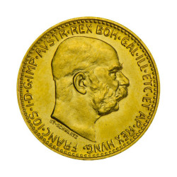 Zlatá mince 10 Korun Františka Josefa I. 1912