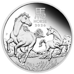 Stříbrná mince 1 Oz Lunar Series III Year of the Horse 2026 Proof