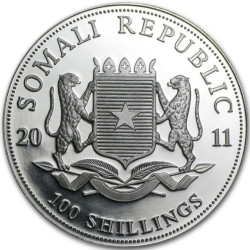 Stříbrná mince 1 Oz African Wildlife Elephant 2011