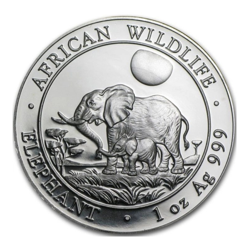 Stříbrná mince 1 Oz African Wildlife Elephant 2011