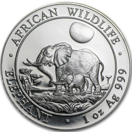 Stříbrná mince 1 Oz African Wildlife Elephant 2011