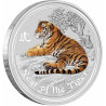 Stříbrná mince 1 Oz Lunar Series II Year of the Tiger 2010 Kolorováno