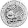 Stříbrná mince 2 Oz The Tudor Beasts Queens Lion 2026